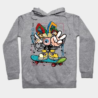 Joker Play Card Monster Graffit Street Art Hoodie